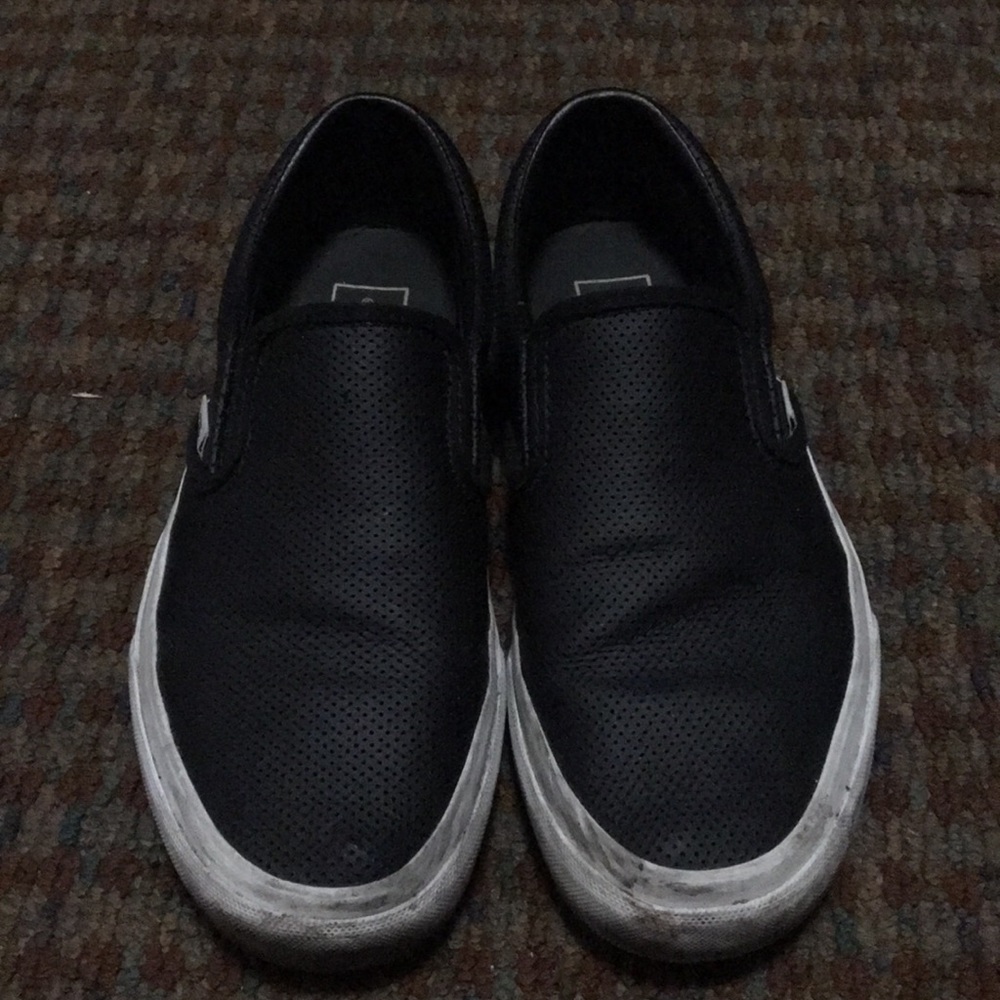 leather vans